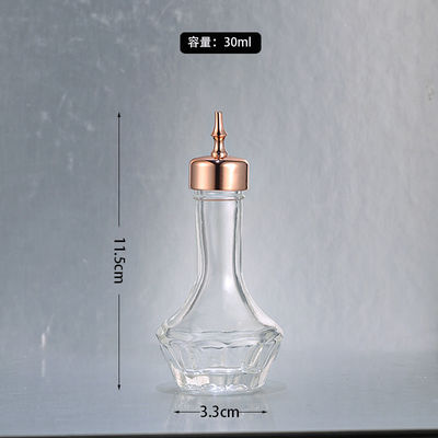 Disegni giapponesi di lusso senza piombo cristallo ambra bicchieri per il vino 30ml di capacità