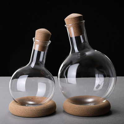 Dispensatore di vino in vetro a borosilicato soffiato a mano di lusso per vino rosso