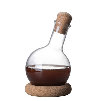 Dispensatore di vino in vetro a borosilicato soffiato a mano di lusso per vino rosso