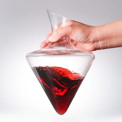 Bottiglia decanter vetro a alto borosilicato trasparente 1000 ml con design elegante e moderno