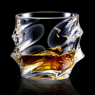 Bar Vodka Wine Spirits Whiskey Shot Glass con texture classiche e cristallina Diamond Rock Cup Creative Glass Cup