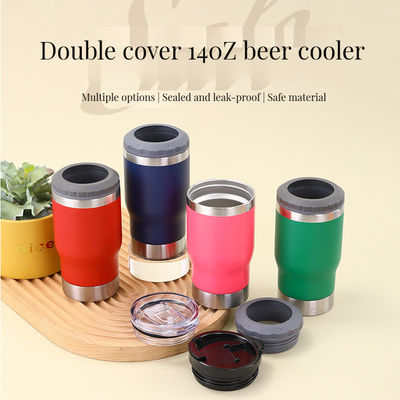 Torno a scuola Occasione Isolato Slim 12 oz Birra Cozies 4-pack Acciaio inossidabile raffreddatore