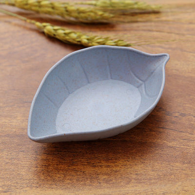 Piatto da cucina creativo a forma di foglia Piatto da stua di grano ecologico Piatto da spuntino per feste