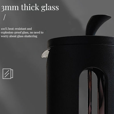 Ristorante Ceramica Charm French Press 600 ml per Caffè Perfetto o Mocca in Nero