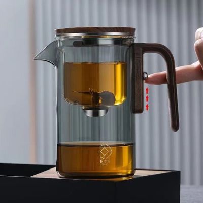 Set di tè in vetro resistente al calore per il sistema di produzione di birra a deviazione magnetica dell'acqua
