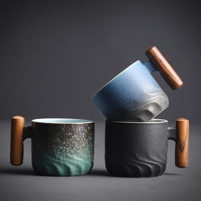 Moderno design Ceramica smalto Camping Tazza Tazza di caffè Custom con opzioni personalizzabili