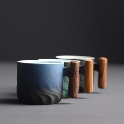 Moderno design Ceramica smalto Camping Tazza Tazza di caffè Custom con opzioni personalizzabili