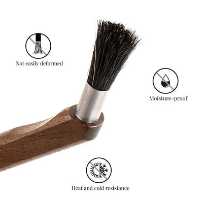 Spazzola di pulizia in legno di bambù a manico lungo e distaccabile per cucina domestica