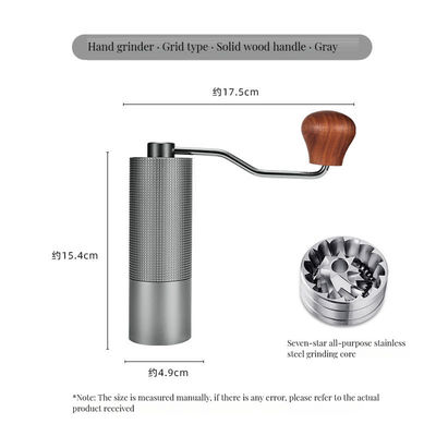 Trituratrice di caffè multifunzione portatile con design a contatto manuale e impostazioni regolabili