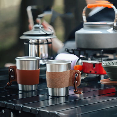 Borsa da viaggio all'aria aperta Regali Scatola Imballaggio Grinder Pott Kettle Versare sopra Coffee Maker Set