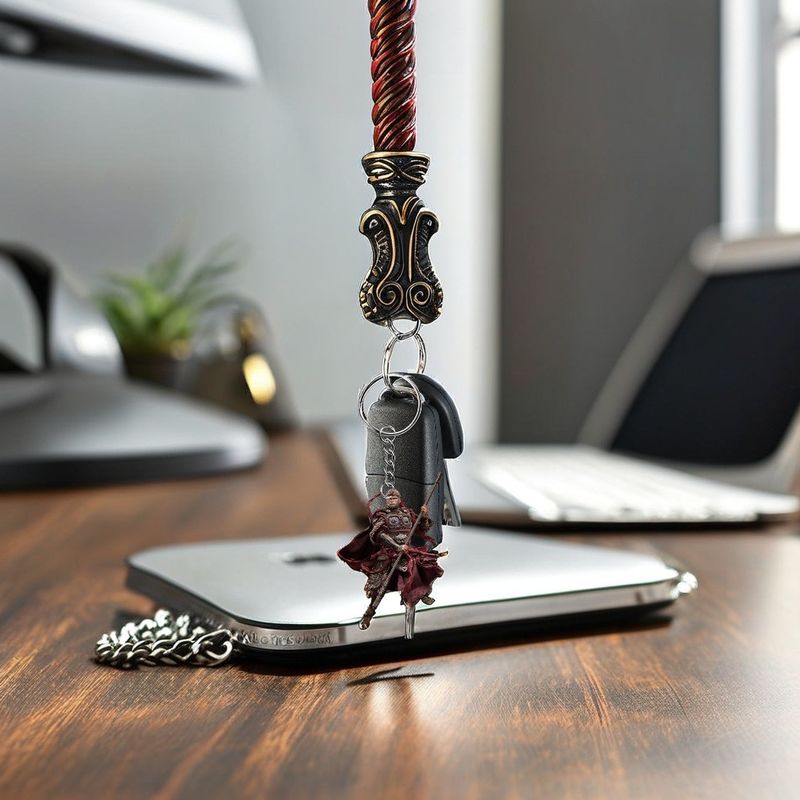 Colore personalizzato Wukong Portachiavi Nero Acrilico 2D Pendente Piatto per Zaino Auto Computer