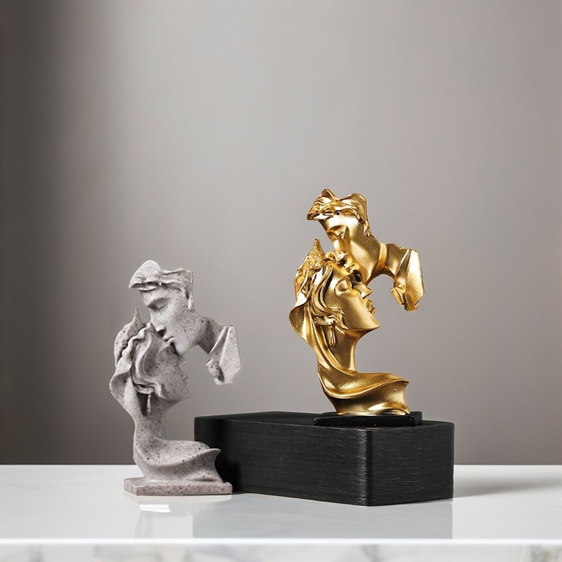 Arte moderna stile antico Arredamento domestico Eco-friendly La statua del pensatore Scultura in resina di bambù