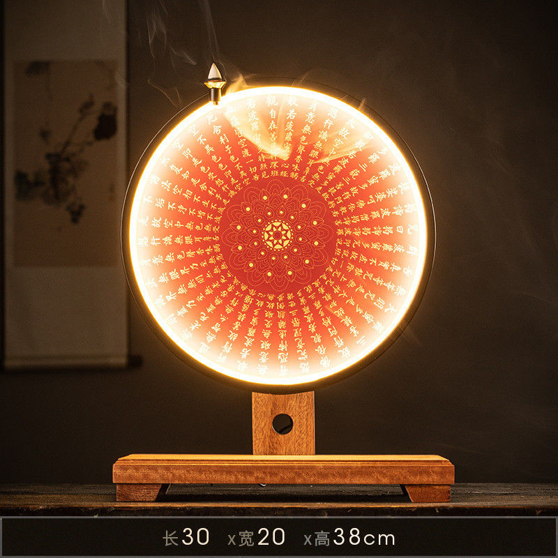 Porta incenso in ceramica Sun Wukong LED Light Black Mythical Burner per la decorazione domestica