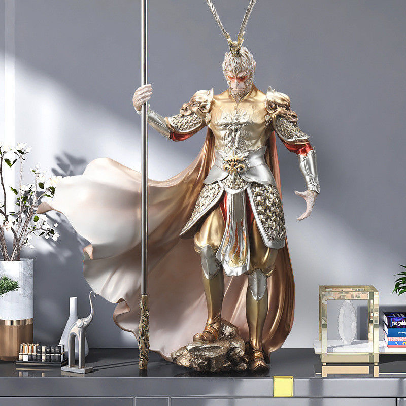 Decorativo Wukong Golden Hoop Figura Mitologia Nera Re Scimmia VS Ornamenti di Buddha