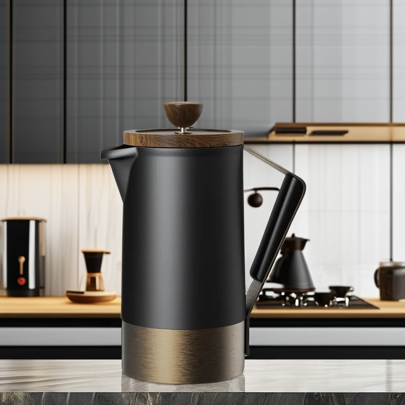 Manico in silicone corpo in ceramica Commerciale Cafè French Press Set per Set di Caffè e Tè