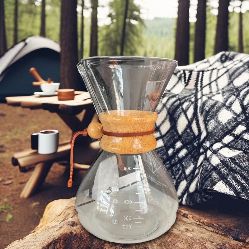 Classic Vintage Active Glaze Ceramic Filter Acciaio inossidabile Hand Drip Coffee Server Set