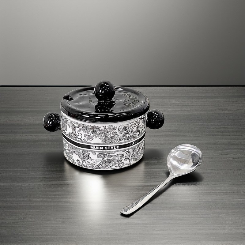 National Tide Design Piatto di frutta in ceramica a più strati per il soggiorno domestico Microonde