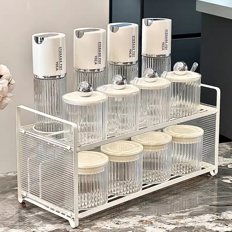 Organizzatore di armadietti per cucine a copertura di spezie personalizzato per soluzioni di stoccaggio di cucina che risparmiano spazio