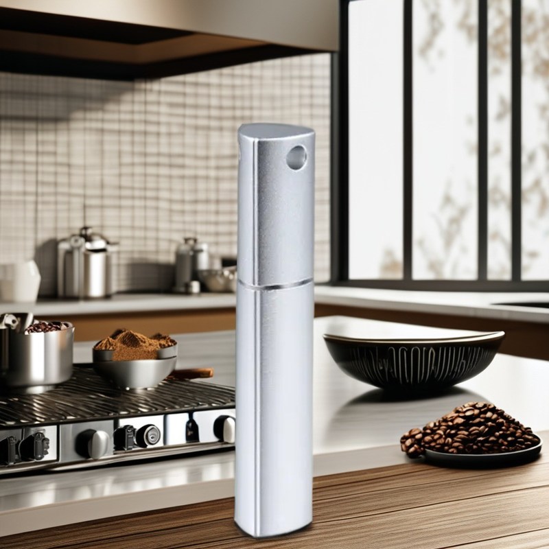 Dispensatore di caffè mini moderno in acciaio inossidabile e polvere di caffè in plastica