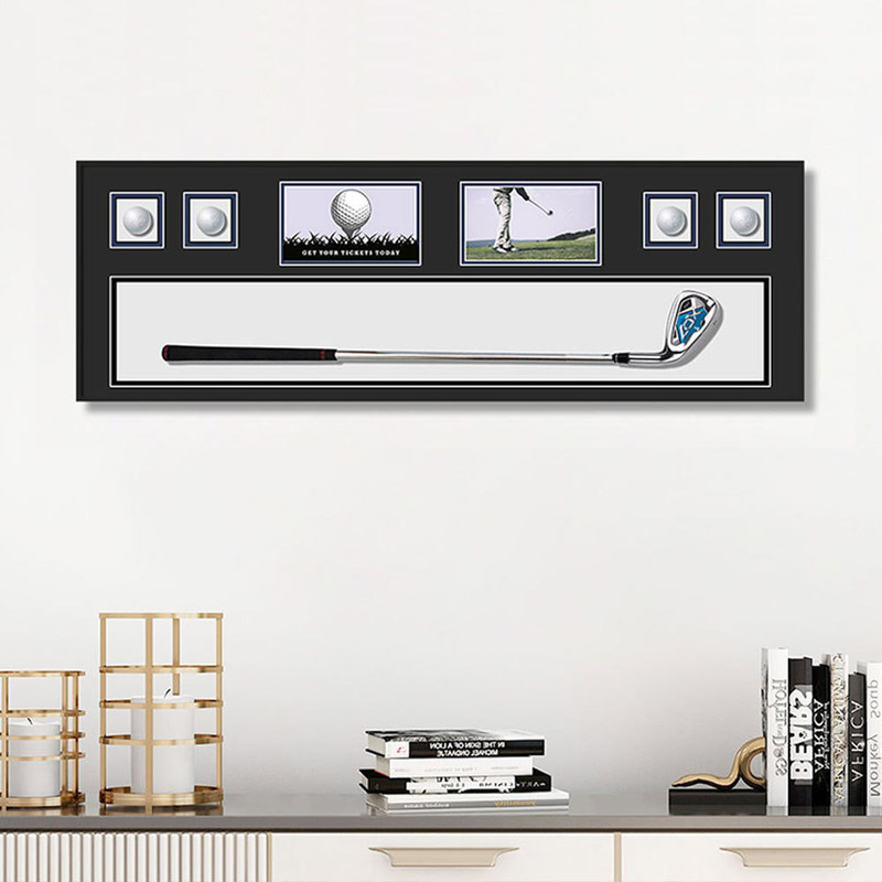 Moderni semplici vetri cristallini Golf Pittura Blocchi di costruzione Progettazione per Galleria Set di pareti