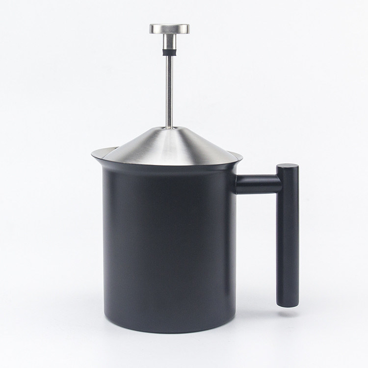 Mixer per latte da caffè portatile da 800 ml HomeGoal Acciaio inossidabile Manuale Spumante con filtro