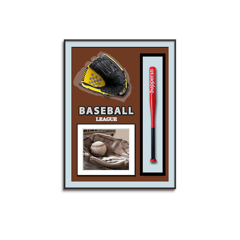 Elettrico Baseball appeso Arte murale stile postmoderno per Home Office Hotel Decorazione