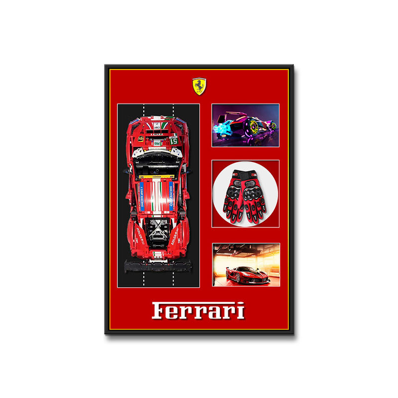 Moderno Sport Car Mural Display Frame Elettrico Stili personalizzati Supported Art Theme