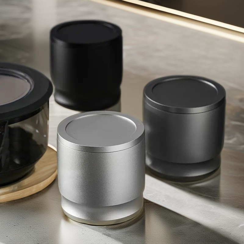 Anello di dosaggio con logo personalizzato nero per 51mm 54mm 58mm compatibile con il tè 304 acciaio inossidabile