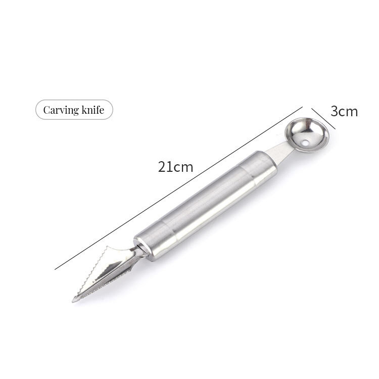 Tagliatrice di verdure a mano e cucchiaio a sfera di anguria per utensili da cucina multifunzione