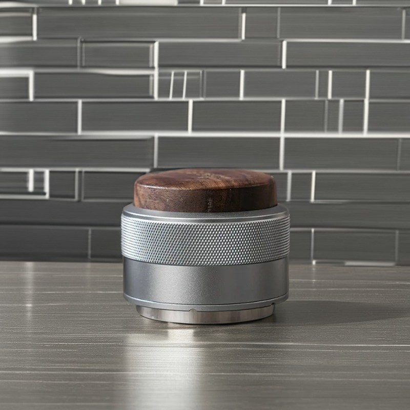 58mm 53mm 51mm Macchina Espresso Materiale Legno Man Press Coffee Tamper Logo personalizzato