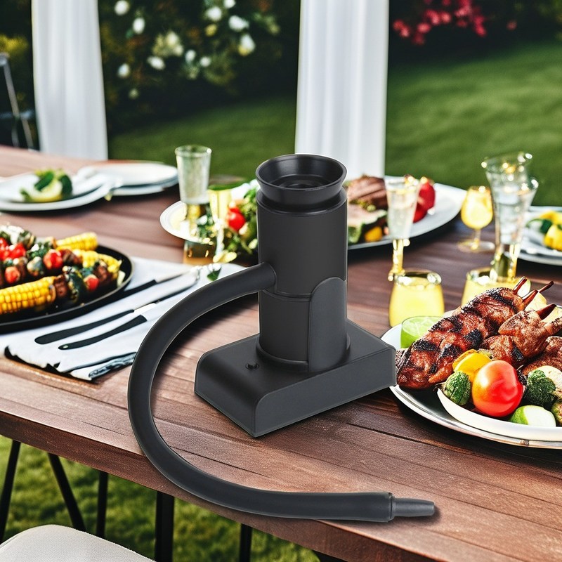 Materiali compositi Infissione di fumo a presa a mano con pezzetti di legno utensili per migliorare il sapore