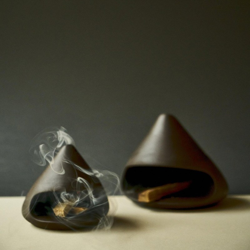 Porta incenso in ceramica chic Palo Santo incenso metallo bruciatore per la decorazione domestica