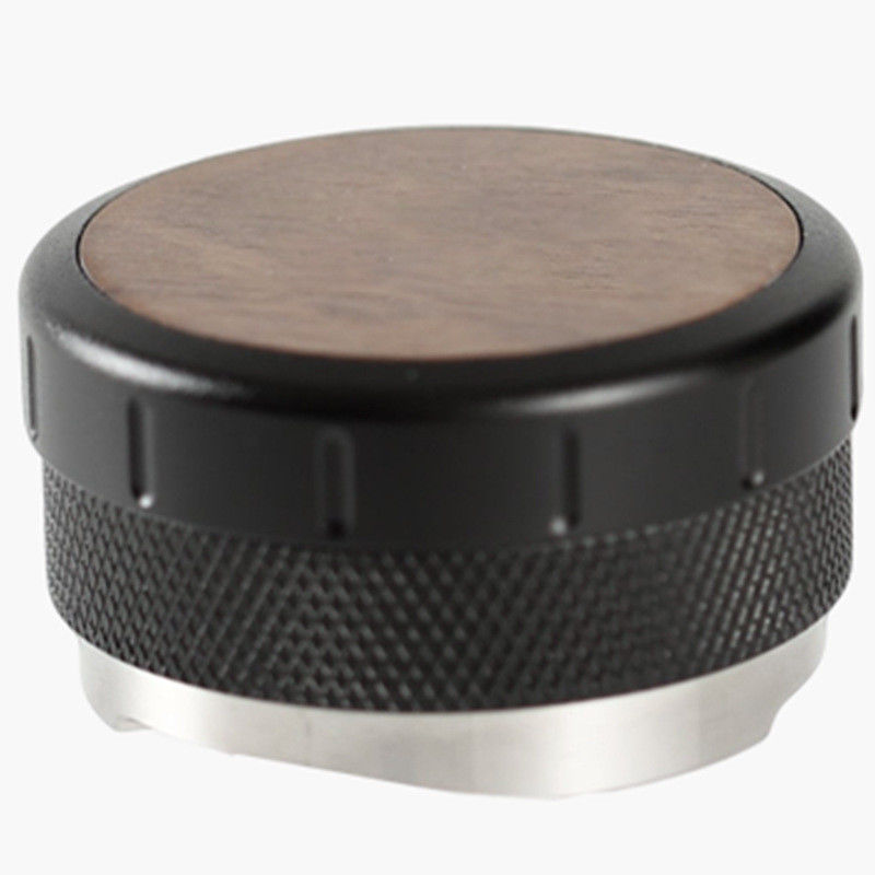 NO 2024 Espresso portatile, caffè, altezza regolabile, base in acciaio inossidabile in legno di noce, 51 mm, 53 mm, in alluminio