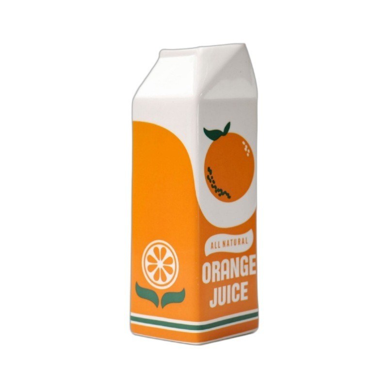 Moderno vaso da tavolo per arrangiamento floreale idroponico nel design creativo di frutta arancione