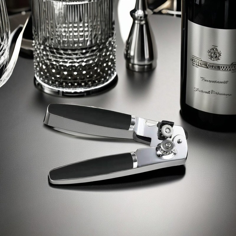 Regali Disegni personalizzati in acciaio inossidabile Can opener bottiglia di birra manuale con manichetta facile