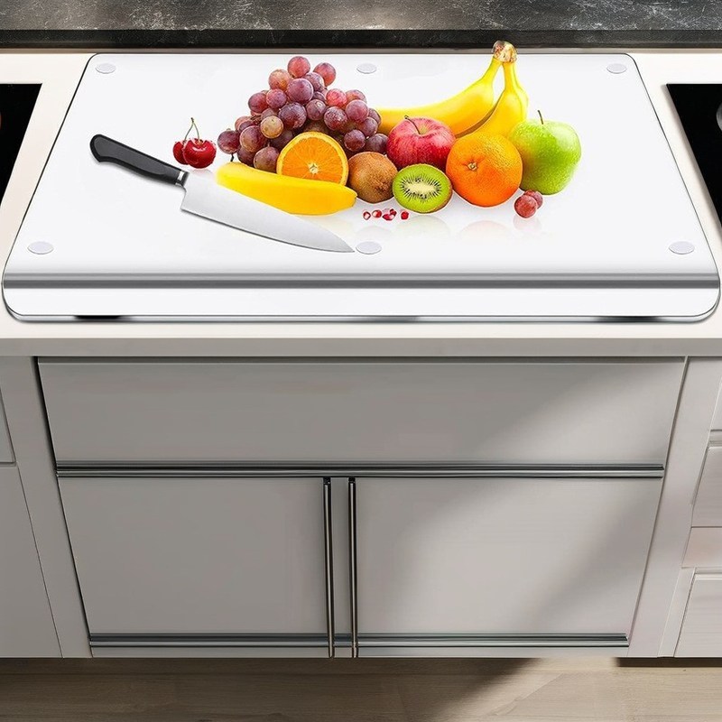 Tavola di taglio in bambù acrilico trasparente usa e getta per taglio di alimenti di dimensioni personalizzate