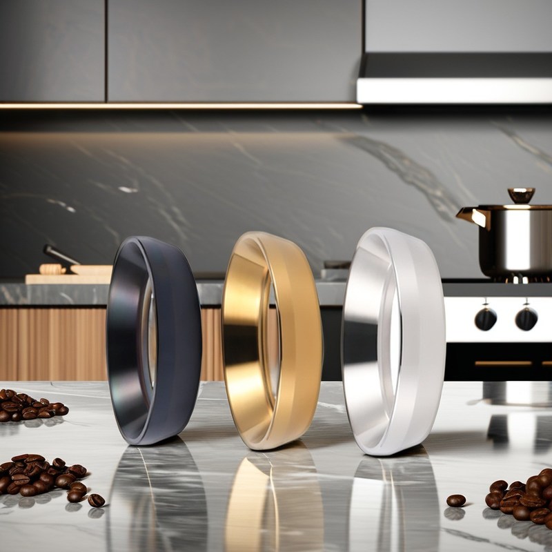 Strumenti per il caffè e il tè Portafiltre intelligente Anello di dosaggio Funnel Eco-friendly e portatile