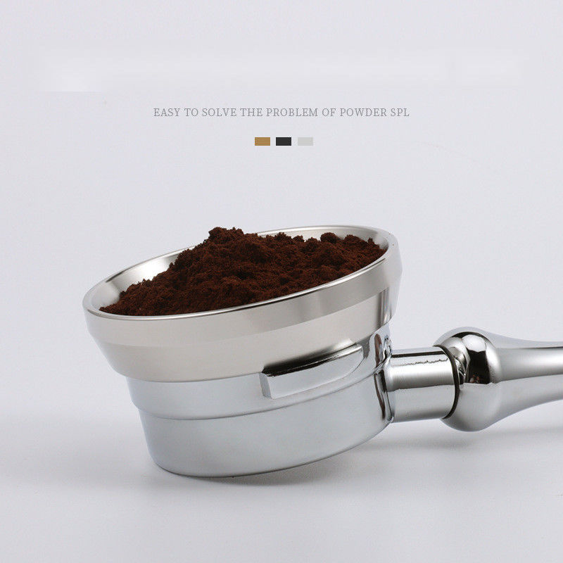 Portafiltro metallico in argento eco-compatibile per la dosatura intelligente del caffè in casa e al caffè