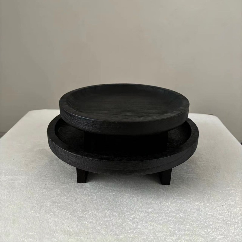 Strumento di presentazione di legno rustico personalizzabile per utensili da forno Padelle calde Piatti da forno