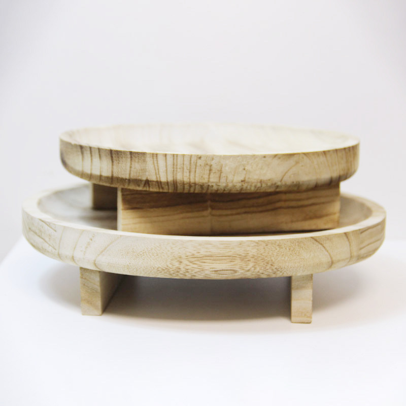 Attrezzi da forno personalizzabili Sgabello di legno per l'esposizione calda dei piatti Padelle nella decorazione della cucina