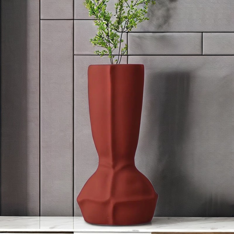 Vaso in ceramica retrò per la casa Salotto Disegno di fiori Decorazione del bagno