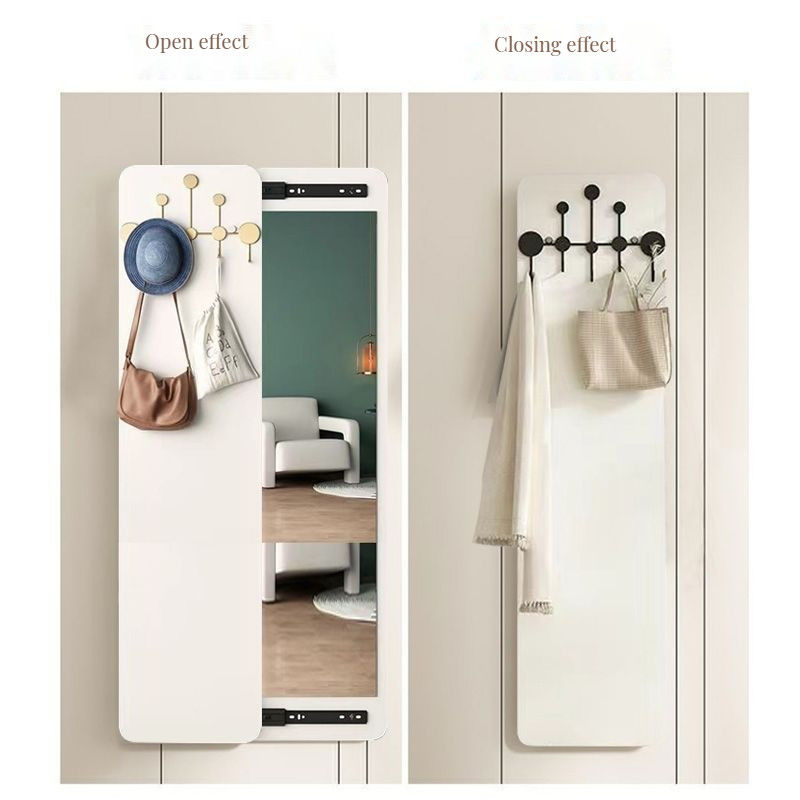 Specchio da parete di lusso di design con cintura di cuoio super artigianale e fancy hanging top