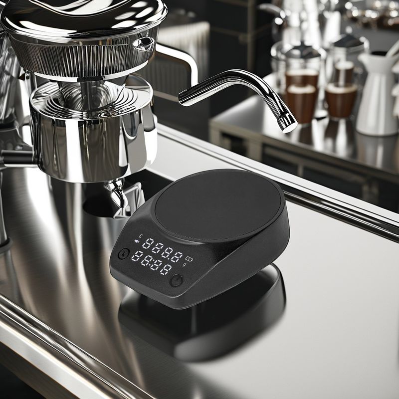 Miscelatore di schiuma per latte di caffè Espresso tipo-C Scale con timer digitale ABS Shell