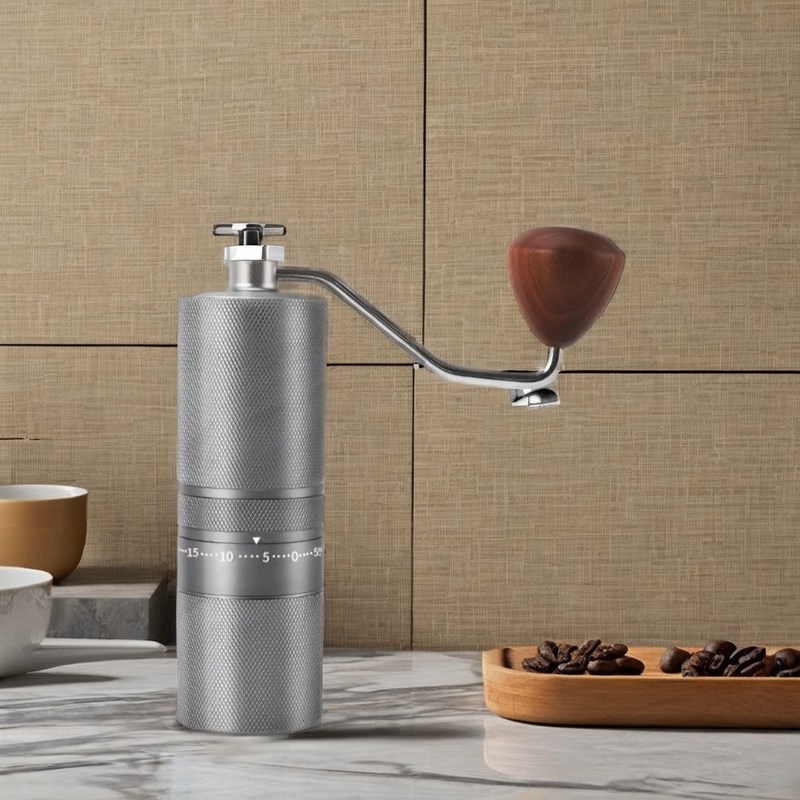 Grinder manuale di espresso C2 Ceramica conica con maniglia di legno per mulini di caffè