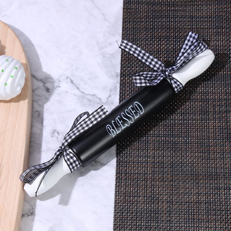 Cat Modello Materiale di legno di gomma Bow Pasticceria Tavola per i noodle di fabbricazione utensili da cucina