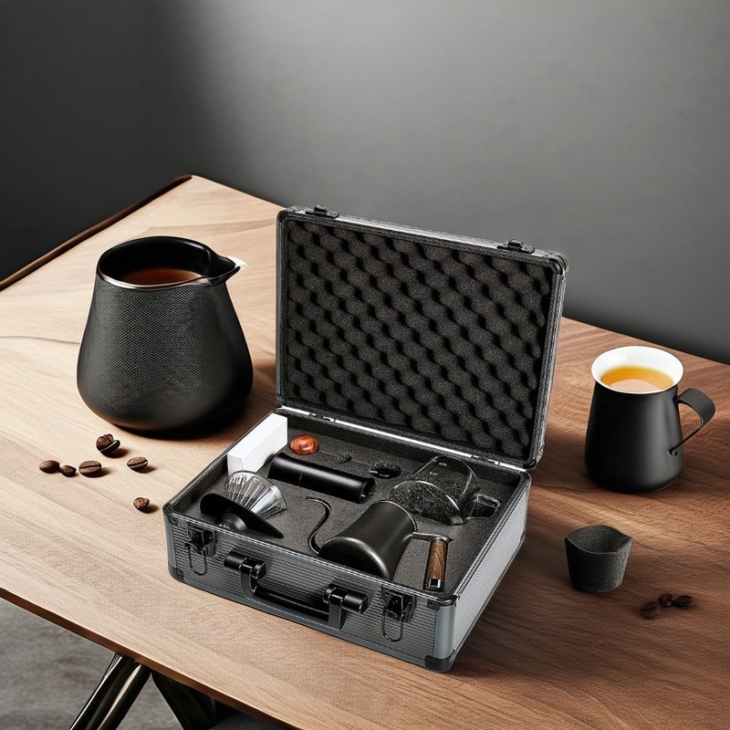 Scatola regalo inclusa Set caffè in ceramica Kit moderno di preparazione a mano in design minimalista