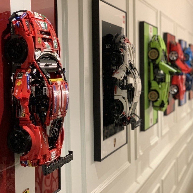 Art Deco stile decorativo pittura appesa cornice Muro e display da tavolo per i proprietari di automobili