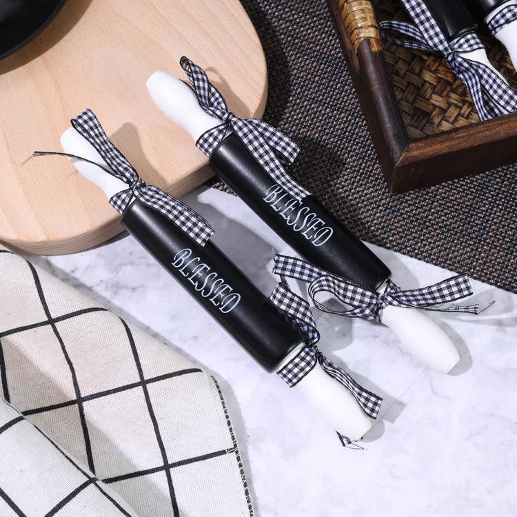 High Value Bow Design Mini Silk Screen Rolling Pin per la cottura a casa in colore personalizzato