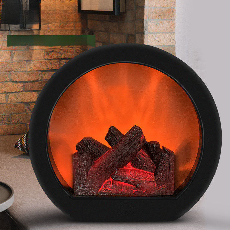 Articolo per Natale Lampada da parete a LED Batteria Tocco Lampada a olio di fiamma Materiale di plastica in rosa