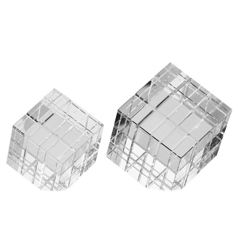 Incantevole Cubo di Rubik in vetro per interni Decorazioni per la tavola Decorazioni per la casa.Doni